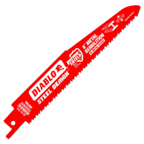 Diablo 6 in. x 8-10-Teeth per in. Steel Demon Metal Demolition Reciprocating Saw Blade (5-Pack) ** CALL STORE FOR AVAILABILITY AND TO PLACE ORDER ** Diablo 6 in. x 8-10-Teeth per in. Steel Demon Metal Demolition Reciprocating Saw Blade (5-Pack) ** CALL STORE FOR AVAILABILITY AND TO PLACE ORDER **